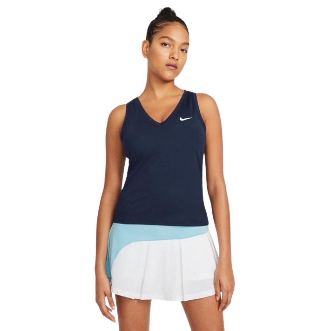 Nike Court Victory Dam Tank Obsidian / White